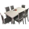 liderfurniture.ro SET LID 110 MASA DE BUCATARIE, EXTENSIBILA, CU DIMENSIUNILE 140-180 CM, CU 6 SCAUNE DE LEMN