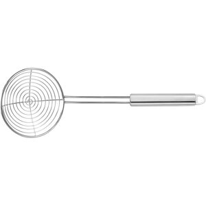 Cristel - Poc Round Skimmer For Fried Food - Silver - Silver - Övriga Köksredskap