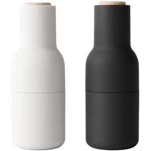 Audo Copenhagen - Bottle Grinder Ash/carbon 2 Plastic, Beech Lid - Grå - Kvarnar