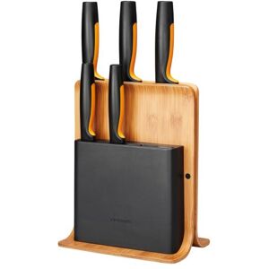 Fiskars Functional Form Knivblock I Bambu Med 5 Knivar, Matlagning & Grillar