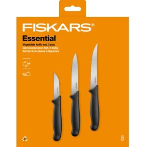 Fiskars Essential 1065584 Knivset Grönsaksknivar, 3 Delar, Matlagning & Grillar