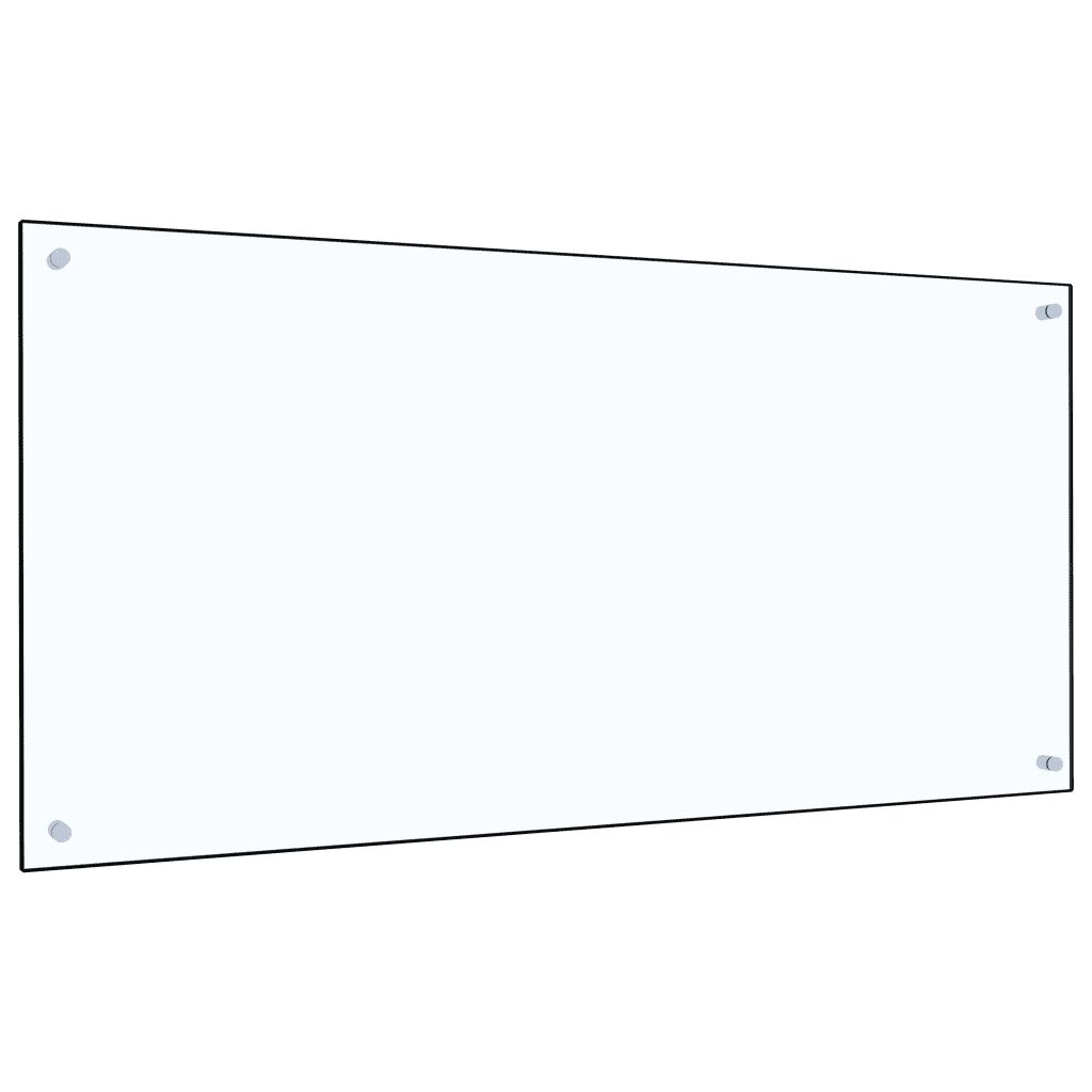 vidaXL Kuchynská zástena, priehľadná 120x60 cm, tvrdené sklo