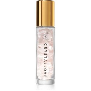 Crystallove Rose Quartz Oil Bottle roll-on with crystals 10 ml