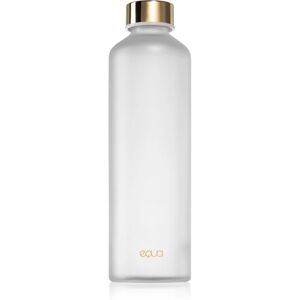 Equa Mismatch glass water bottle colour Velvet White 750 ml