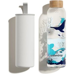 Waterdrop Glass Ocean glass water bottle (limited edition) 600 ml