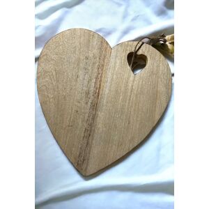 Joy Large Heart Shaped Wooden Chopping Board Female