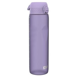 Ion8 1 Litre Water Bottle, Leak Proof, Flip Lid, Carry Handle, Rapid Liquid Flow, Dishwasher Safe, BPA Free, Soft Touch Contoured Grip, Ideal for Sports and Gym, Carbon Neutral Recyclon, Light Purple