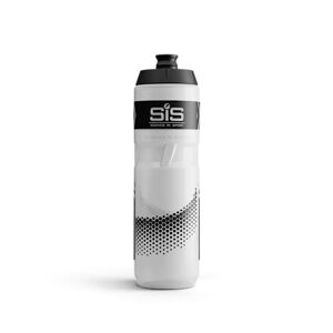 Science In Sport SIS Clear Sports Water Bottle, Plastic Water Bottle, Black Logo, Transparent Colour, 800 ml