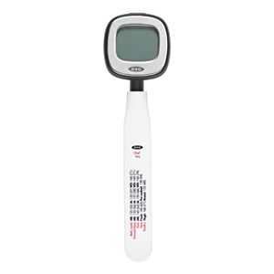 OXO Good Grips Chef's Precision Digital Instant Read Thermometer, Metallic Black, 25.4 x 10.9 x 1.8 cm
