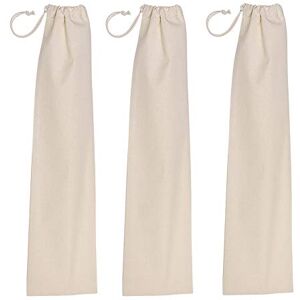 noTrash2003 Baguette bag made of cotton, drawstring with drawstring, various sets (set of 3)