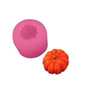 YUNNESS 3D Pumpkin Shape Silicone Mold Halloween Party Decoration Handmade-Soap Candle Baking Maple-Leaf Pumpkin Mold