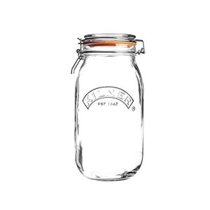 Kilner 2 Litre Round Glass Clip Top Preservation Storage Jar