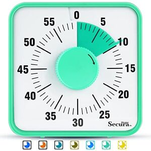 Secura 60-Minute Visual Countdown Timer, 7.5-Inch Oversize Classroom Visual  Timer for Kids and Adults, Durable Mechanical Kitchen Timer Clock with