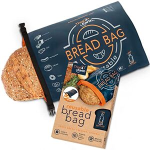Think4Earth Reusable Bread Bag for Homemade Bread, Large Bread Bags - Patented Freezer Bread Bags For Bread Loaves with Double Lining - Bread Bags BPA Free - Premium Bakery Supplies for Packaging