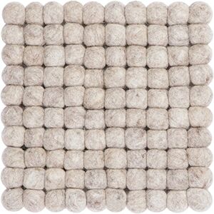 myfelt Trivet, Virgin wool, Beige, 20 x 20 x 2 cm