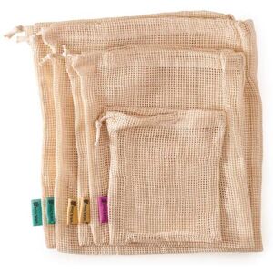 Wild & Stone Reusable Mesh Produce Bags Organic Cotton 5 Pack