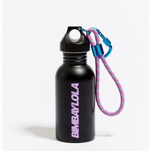 BIMBA Y LOLA Black logo stainless steel bottle BLACK UN adult