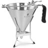 Royal Catering Piston Funnel - 1.8 L - Stainless steel - 3 filling tips - ergonomic handle RCSD-10