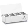 Condiment Holder - Stainless steel - 4 x 0,4 L - Royal Catering RCCBSP 4