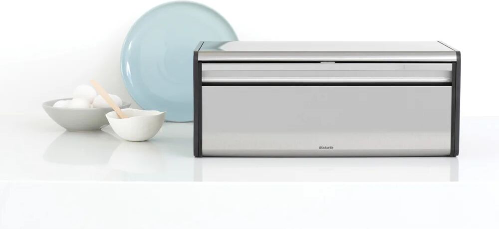 Brabantia Fall Front Bread Bin gray 18.7 H x 46.5 W x 25.0 D cm