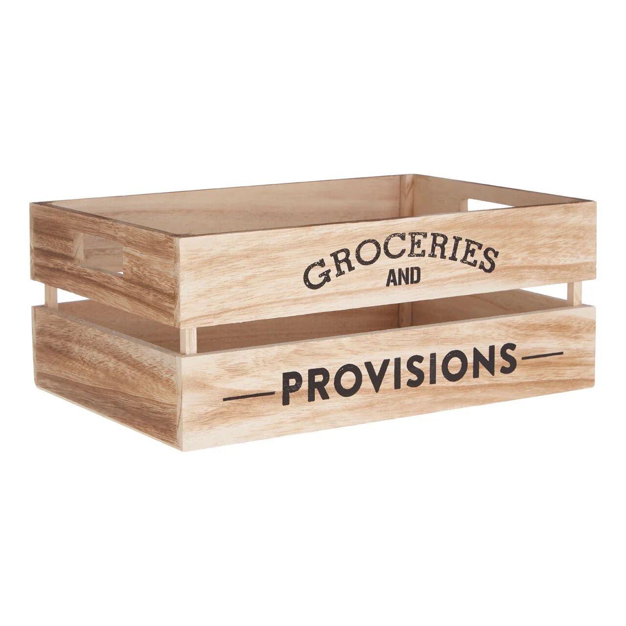 HoF Living Groceries Crate - Groceries & Provisions Natural Crate