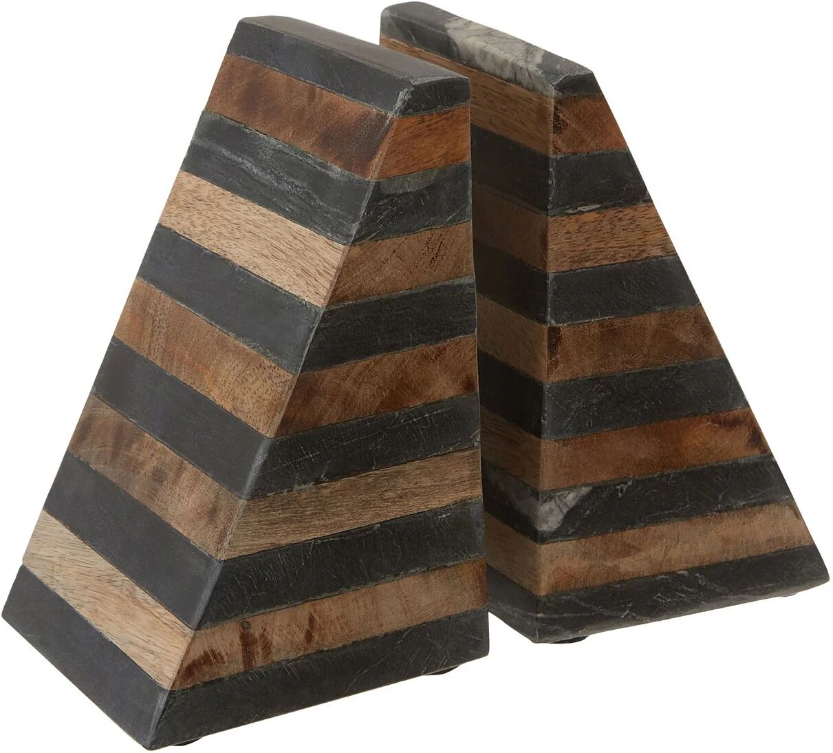 HoF Living Slate & Mango Wood Bookends