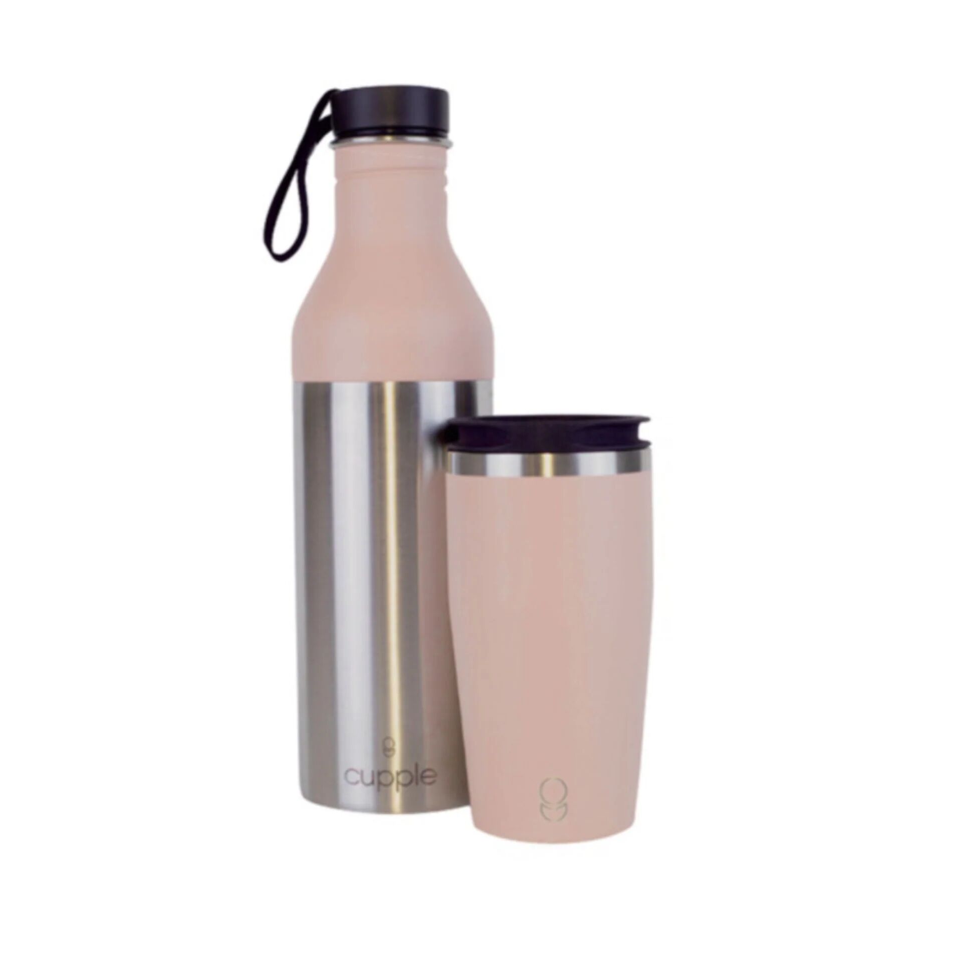 Water Bottle & Coffee Cup, Blush Pink By Cupple   Colour: Blush Pink