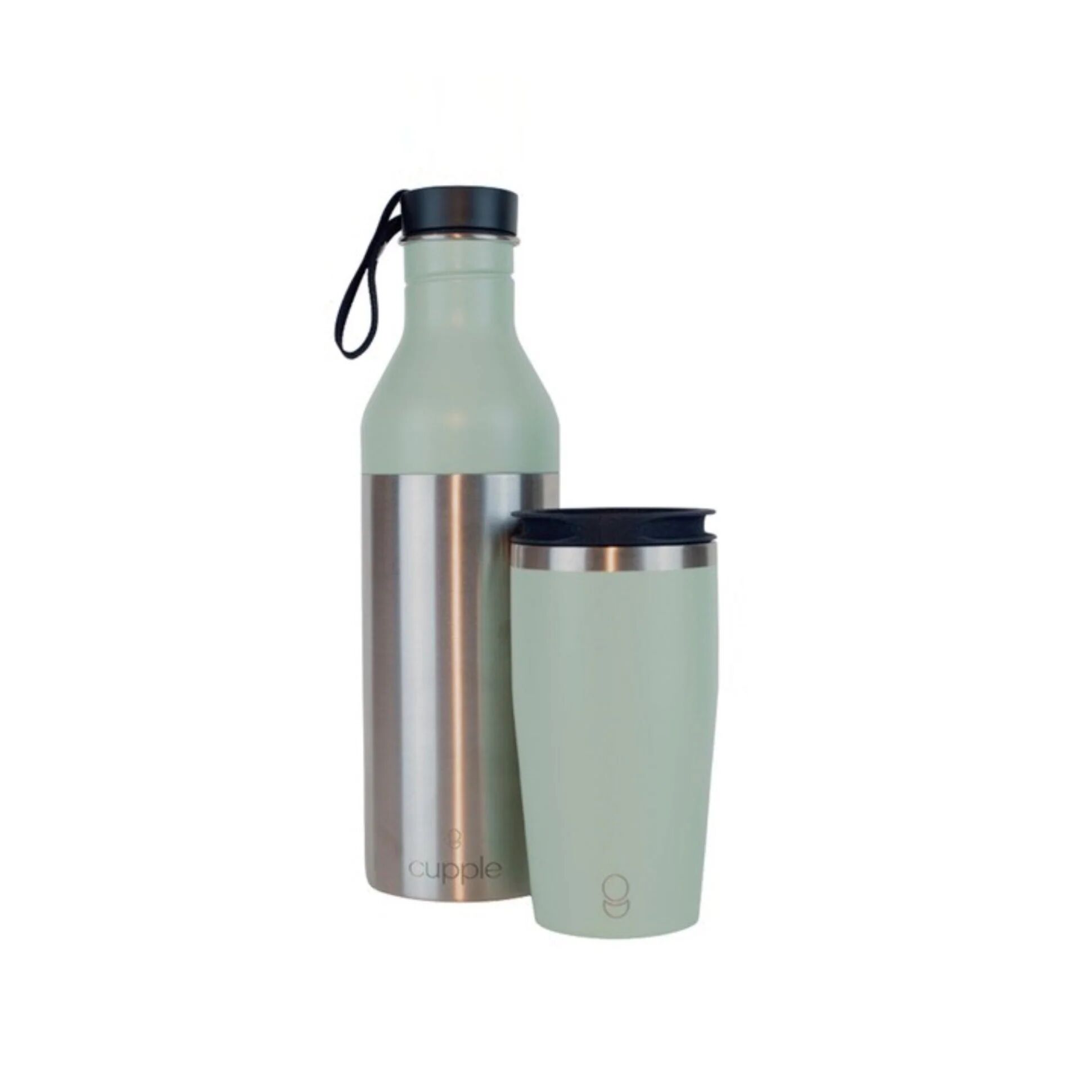 Water Bottle & Coffee Cup, Sea Green By Cupple   Colour: Sea Green