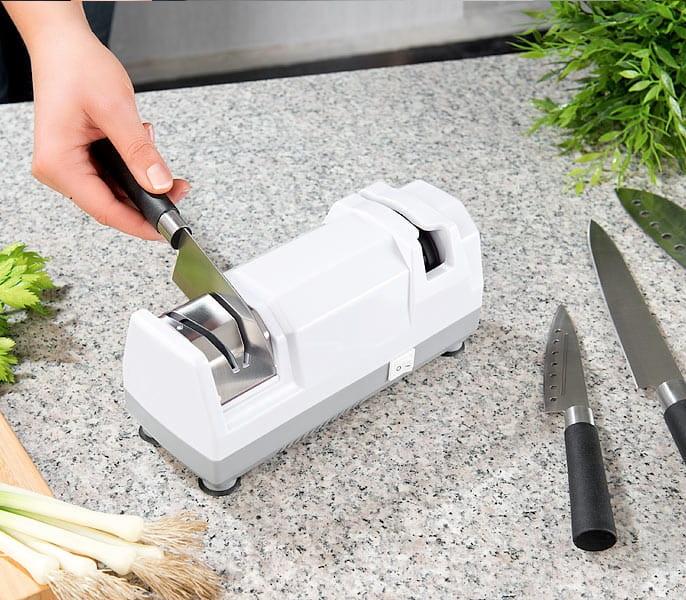 WanT  Kitchen&Home Appliances Diamond Hone Electric Knife Sharpener for Stainless or Non-Serrated Knives, 2-Stage,kitchen accessories