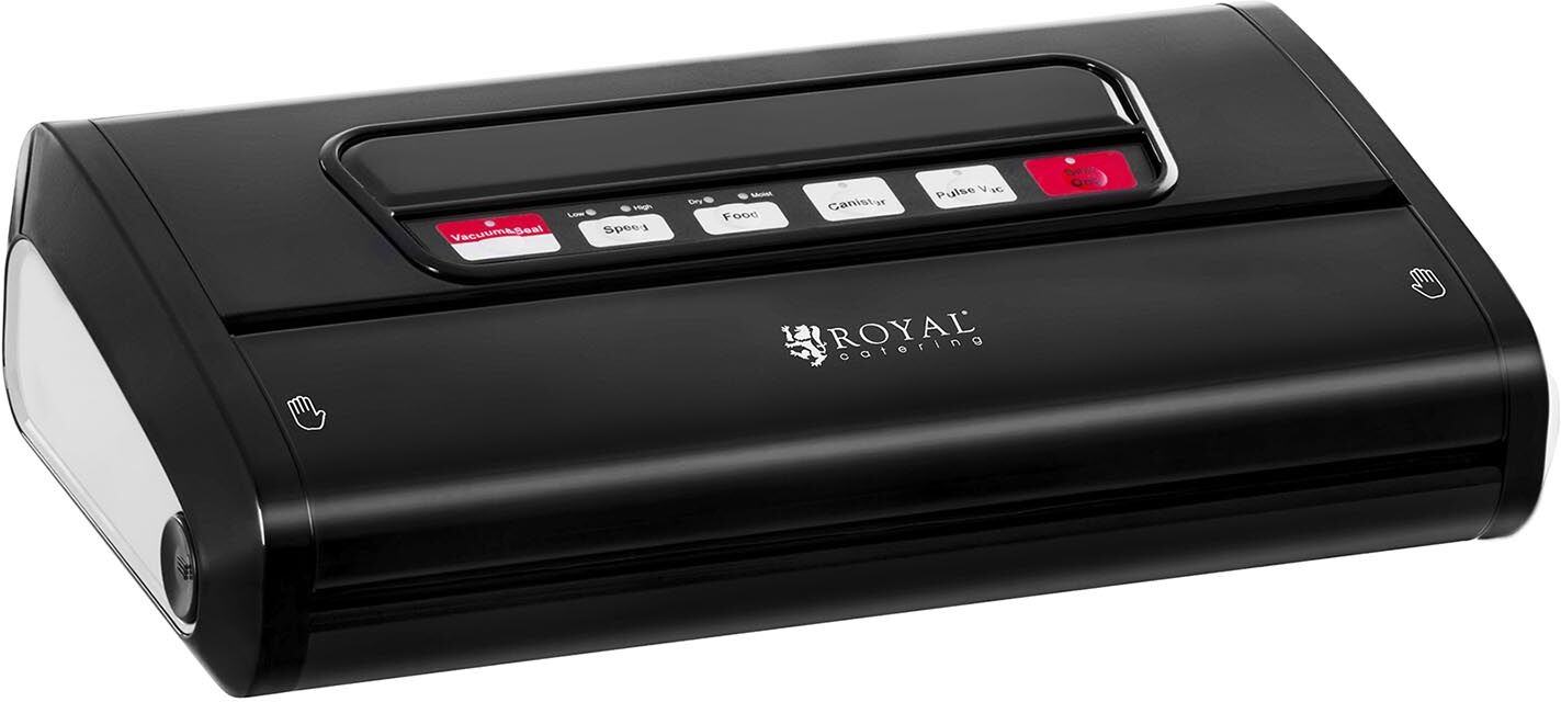 Royal Catering Food Vacuum Sealer - Black Edition - 165 W - 32 cm - ABS RCVG-32P