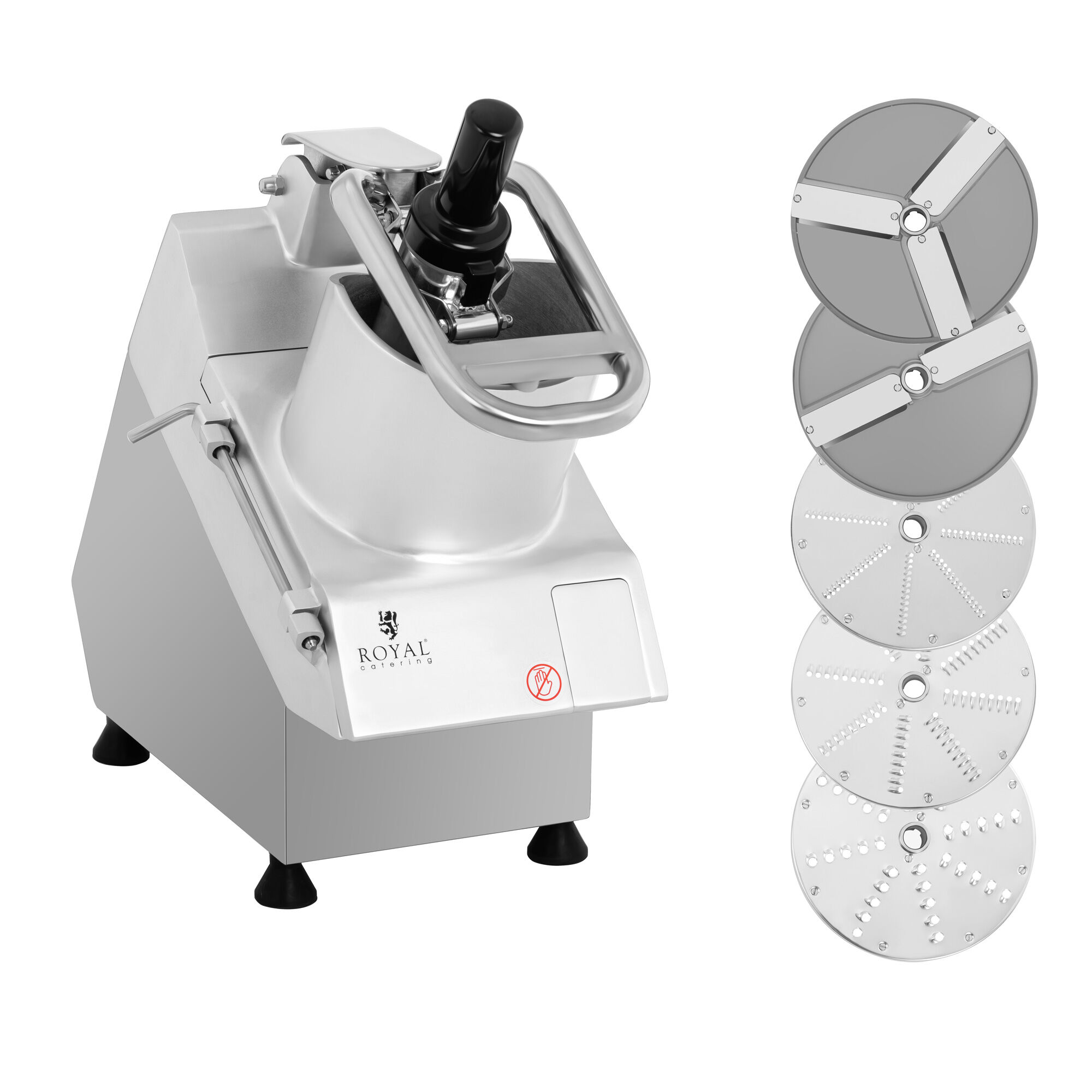 Royal Catering Electric Vegetable Cutter - 750 W - 5 cutting discs - Ø 205 mm RCGS-750