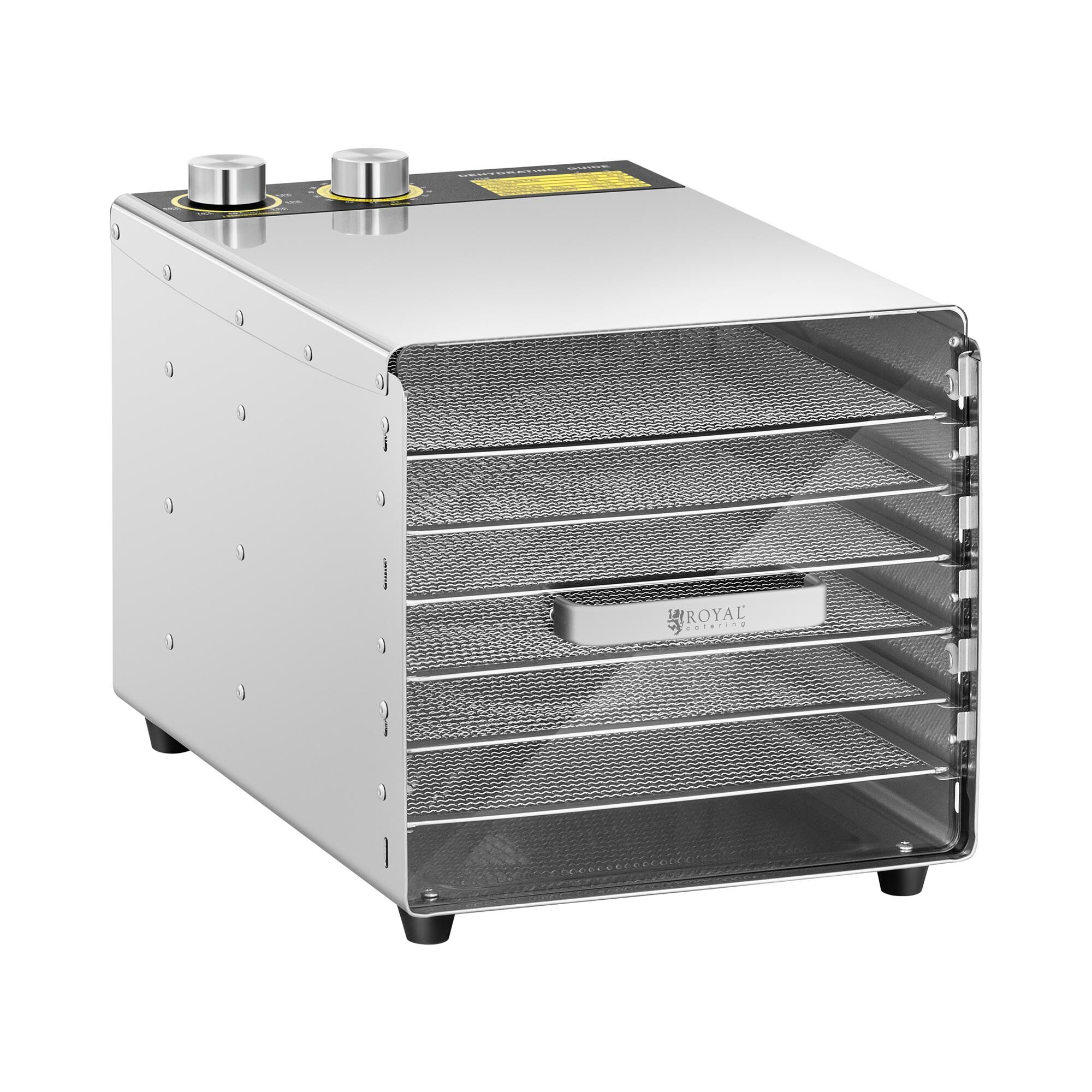 Royal Catering Food Dehydrator - 500 W - 6 racks RCDA-500/23S