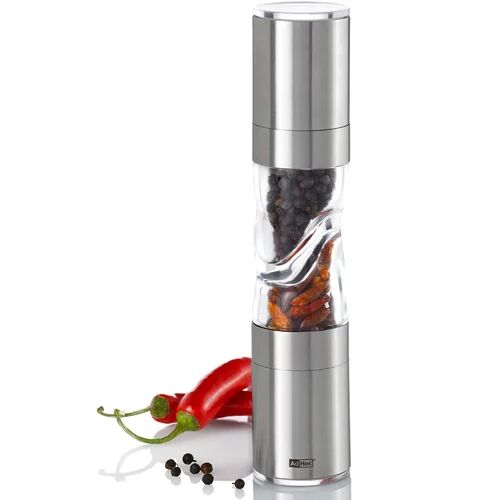 AdHoc Douspice 2-in-1 Salt and Pepper Combination Mill AdHoc Size: 22cm H x 5cm W x 5cm D  - Size: 35cm H X 21cm W X 13cm D