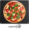 VEVOR Steel Pizza Stone for Oven, Steel Pizza Plate, A36 Steel Baking Steel Pizza Stone for Grill, Steel Pizza Pan with 20x Higher Conductivity for Pizza & Bread Indoor & Outdoor (Balck)