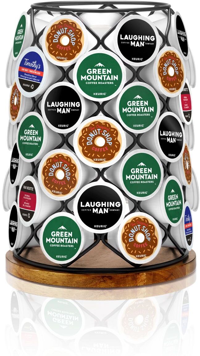 Keurig K-Cup Pod Wood & Wire Carousel