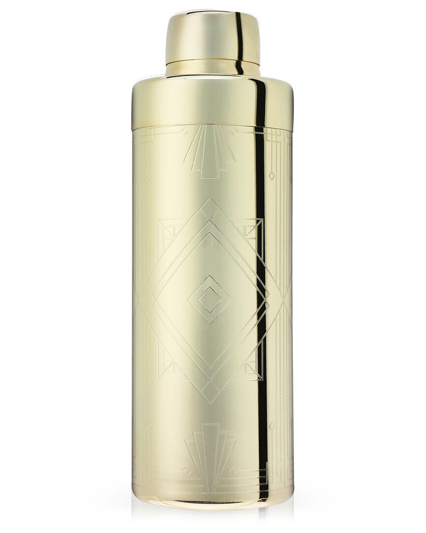 Viski Art Deco Cocktail Shaker Gold NoSize