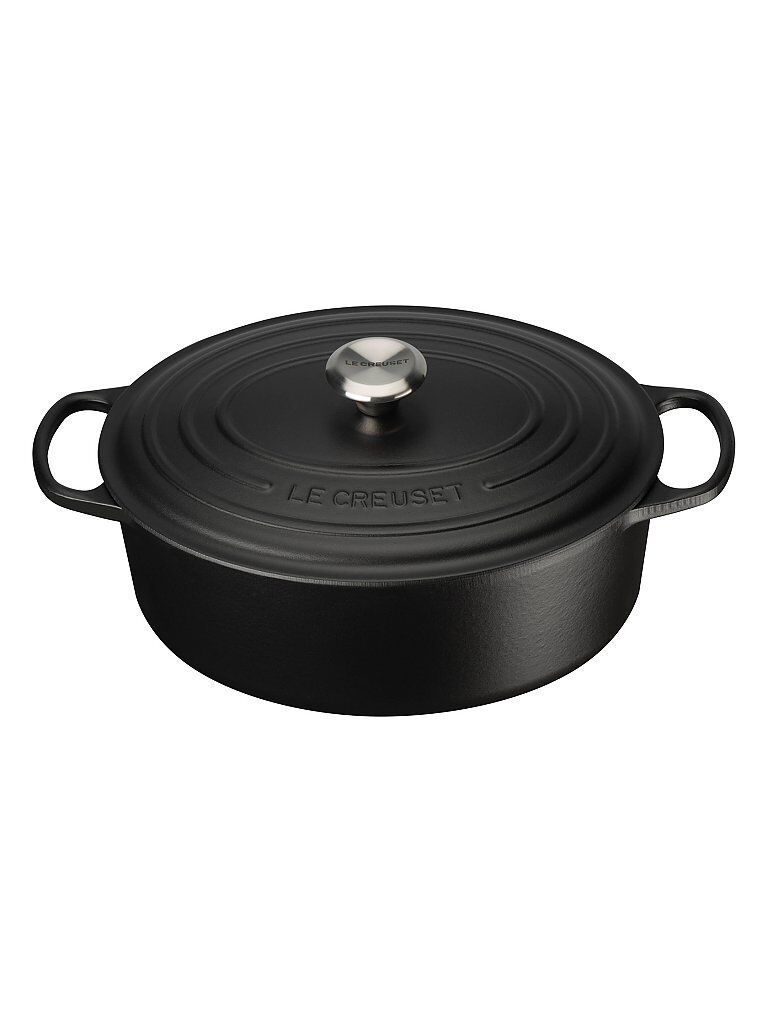 Auf Lager LE CREUSET Bräter oval "Signature" 35cm (Schwarz) 24147263272 schwarz EG