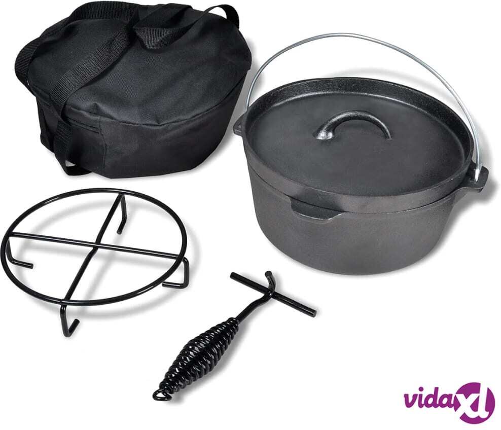 vidaXL Dutch Oven 4.2 L including Accessories