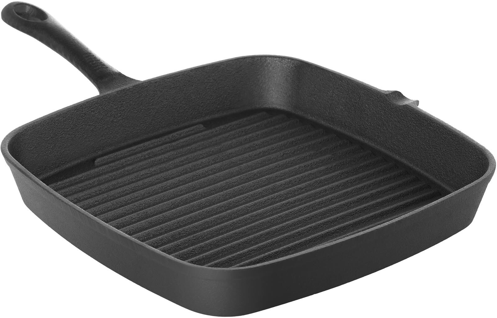 Royal Catering Poêle grill en fonte - Carrée - 24 x 24 x 2,6 cm RCIP-I24S