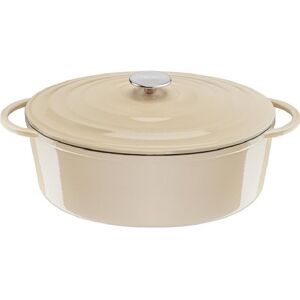 Bräter »Tefal LOV Bräter 34 cm beige«, Eisen natur