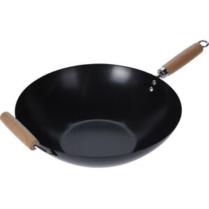 FURBER Wok »Ø 34.5 cm«, Karbon-Stahl schwarz