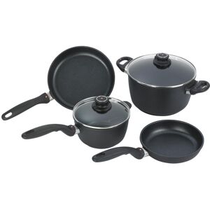 Swiss Diamond Pfannen-Set »XD 6-teilig 20 cm/24 cm«, Aluminium, (Set, 6 tlg.) schwarz