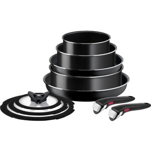 Tefal Pfannen-Set »Ingenio Easy On 10-teilig«, Aluminium schwarz