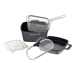 MasterPRO Grillpfanne »Bratpfannenset«, Aluminiumguss, (Set, 5 tlg.) schwarz