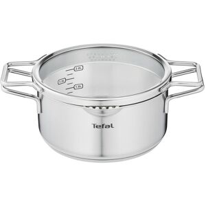 Tefal Kochtopf »Nordica mit Deckel 20 cm«, Edelstahl silberfarben