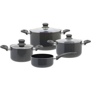 Elo - Basic Elo Basic Topf-Set ». Rhino«, Aluminium, (Set, 7 tlg., je 1 Kochtopf mit... grau Größe