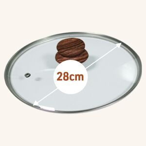 Livington Copper & Stone Pan Deckel 28cm