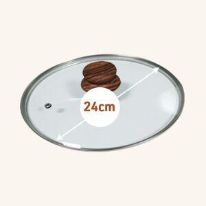 Livington Copper & Stone Pan Deckel 24cm