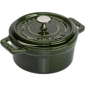 Staub Mini Cocotte 10cm rund Basilikum-grün - Gusseisen