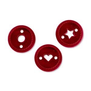 3 Linzer-Plätzchen-Ausstecher - Tchibo    unisex